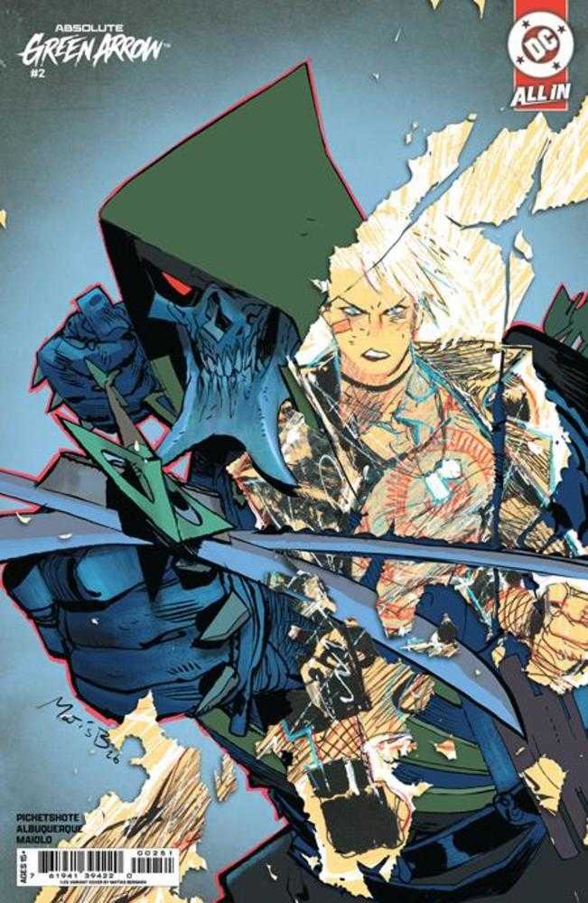 Absolute Green Arrow #2 (Of 6) Cover E 1:25 M Bergara Card Stock Variant
