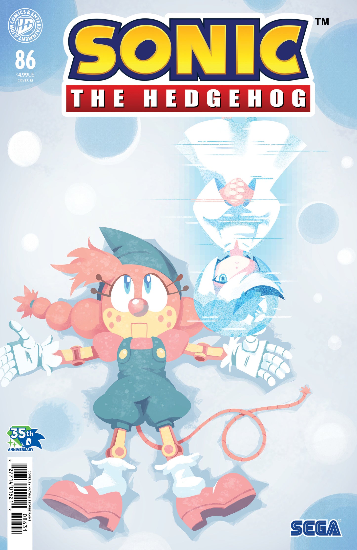 Sonic The Hedgehog #86 Variant Ri 1:15