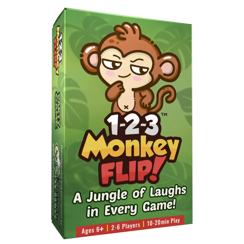 1-2-3 Monkey Flip Card Game