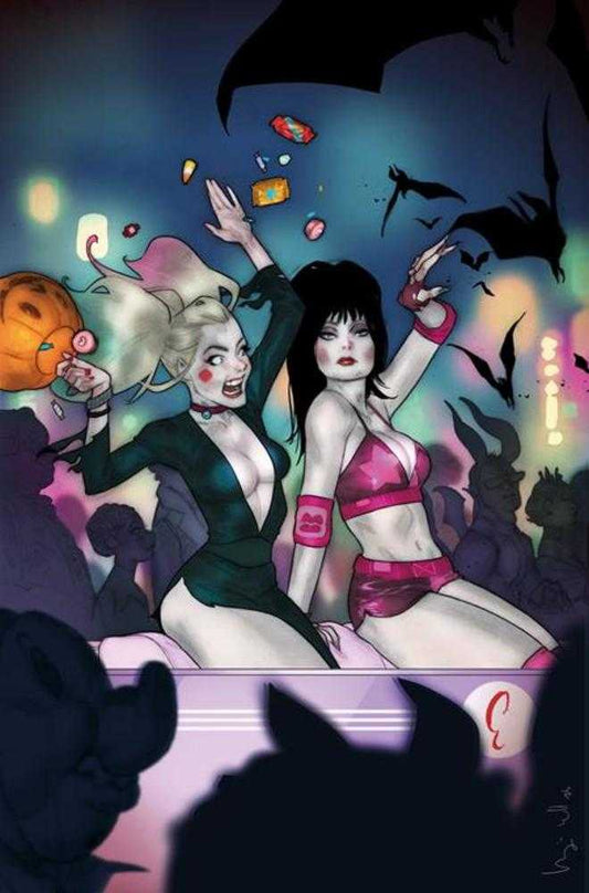 Harley Quinn X Elvira #6 Cover I 1:10 B Caldwell Full Art Variant