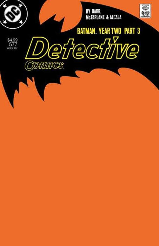 Detective Comics #577 Facsimile Edition Cover B Blank Card Stock Variant (Year Two Part 3 Of 4)
