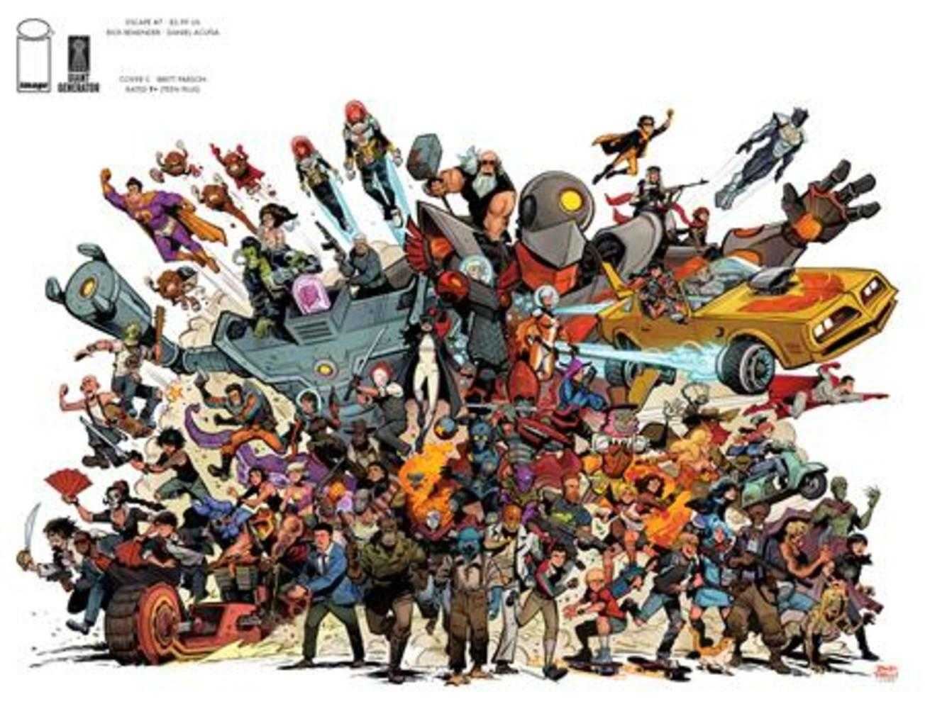 Escape #7 Cover C Inc 1:15 Parson Group Shot Wraparound Variant