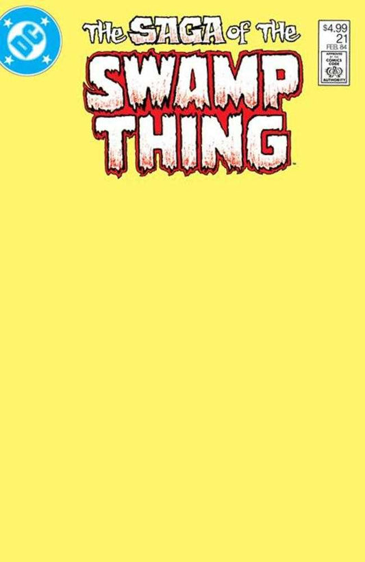 Saga Of The Swamp Thing #21 Facsimile Edition Cover B Blank Card Stock Variant