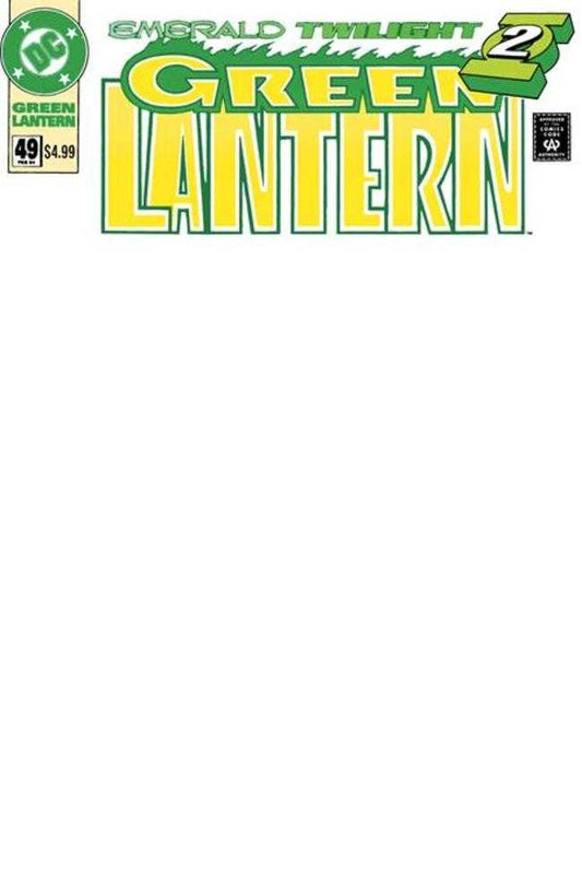 Green Lantern #49 Facsimile Edition Cover B Blank Card Stock Variant