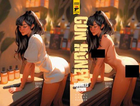 Gun Honey Doubles Down #2 (Of 4) Cover F Rare Tempter Wraparound Nude/Clothed Bagged Variant (Mature)