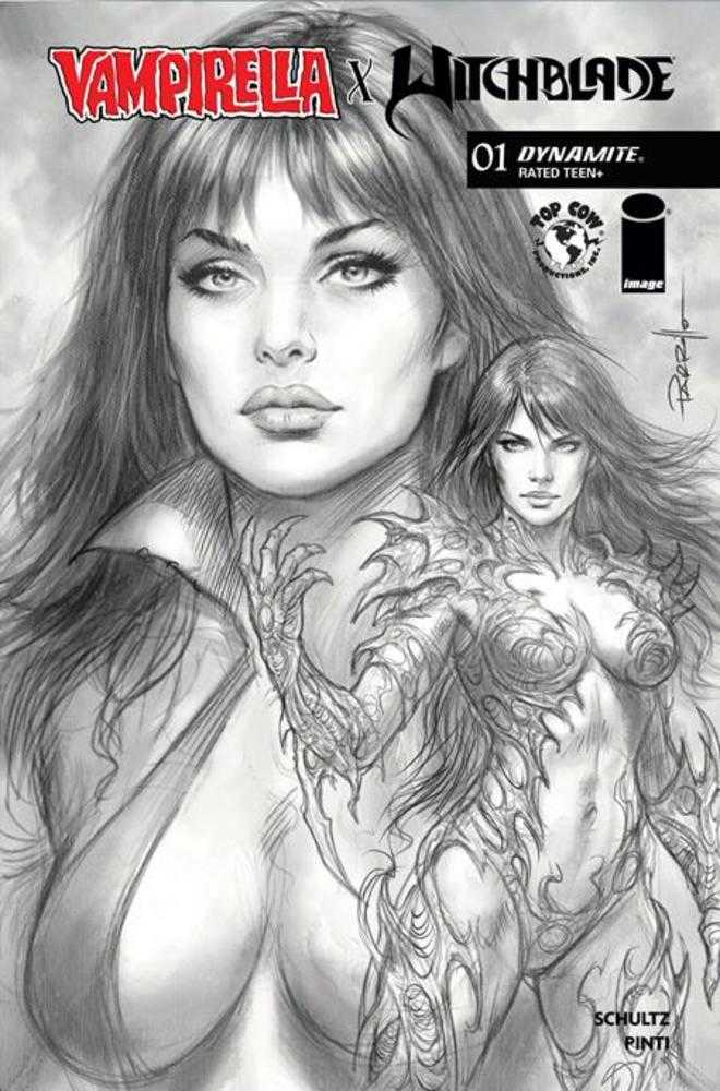 Vampirella X Witchblade Special #1 (One Shot) Cover J 1:10 Lucio Parrillo Line Art Variant